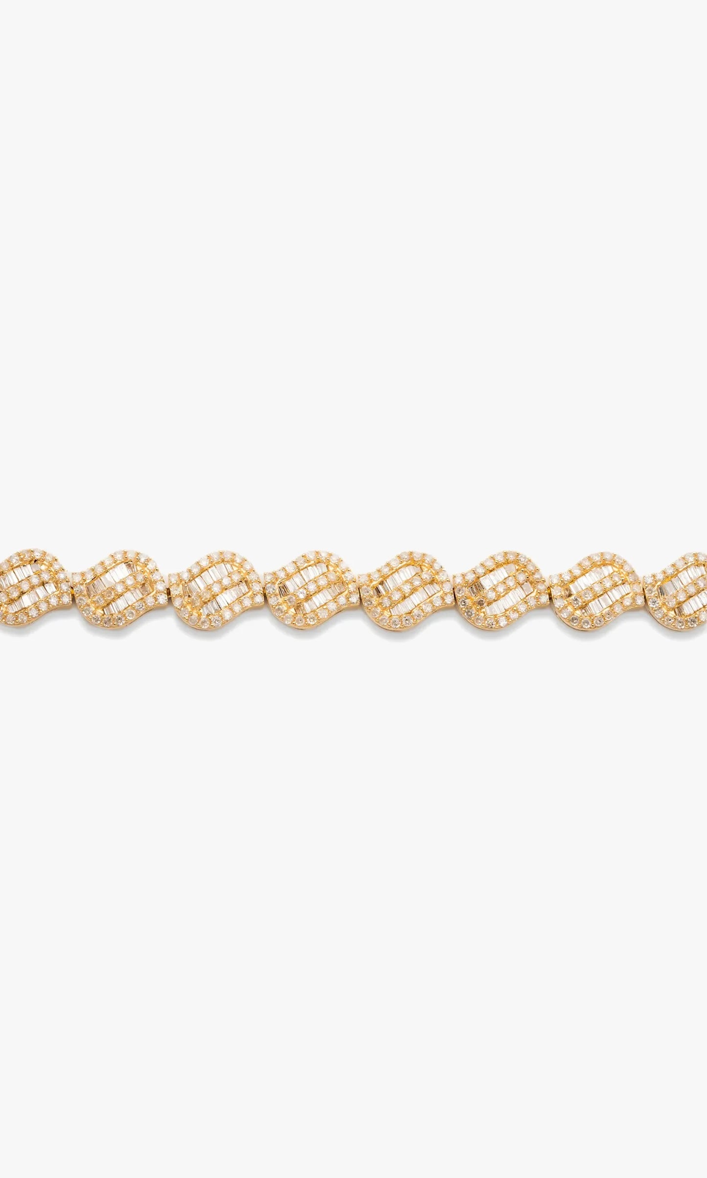 Bracelet With Diamonds And Baguettes