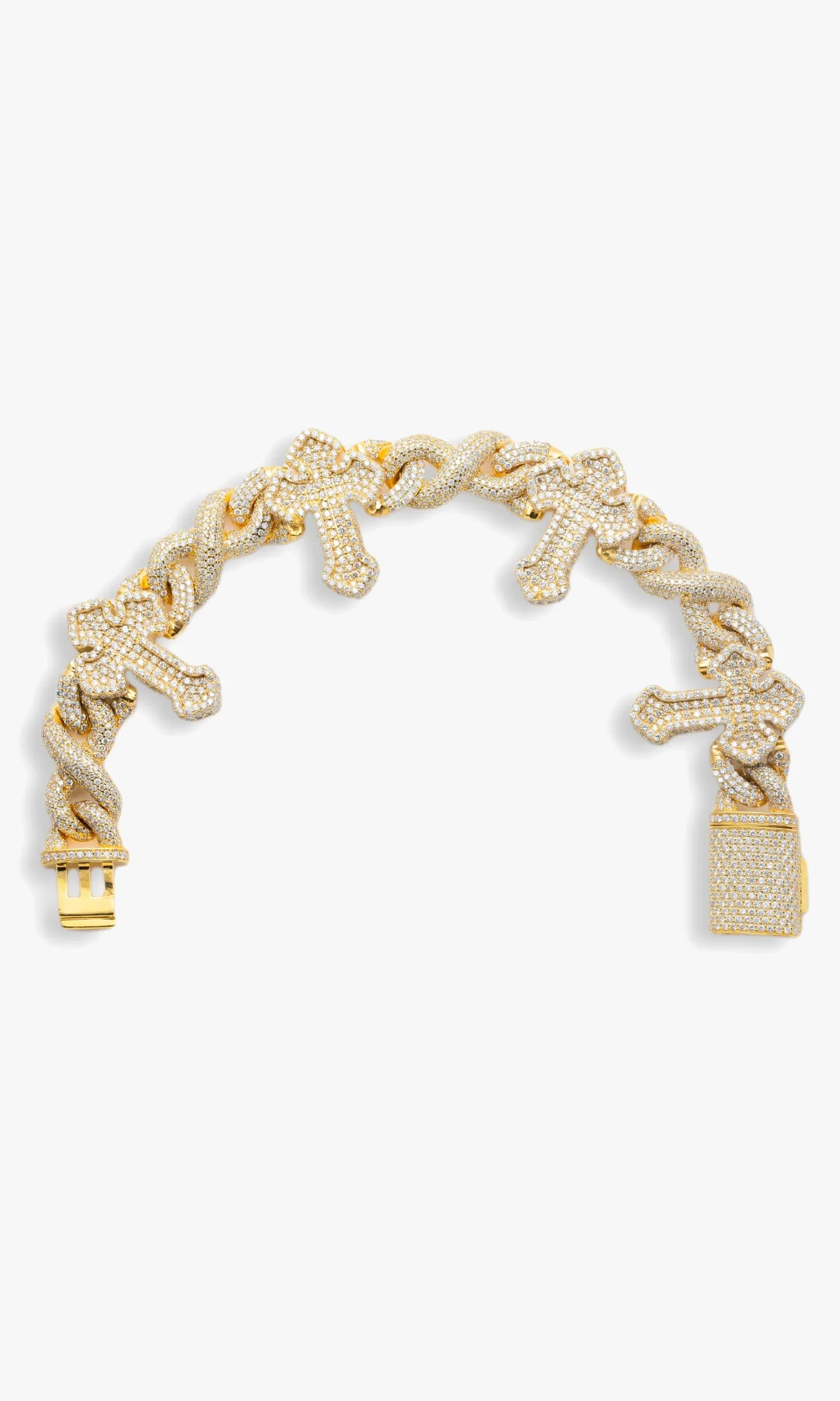 Infinity Cross Bracelet With Diamonds