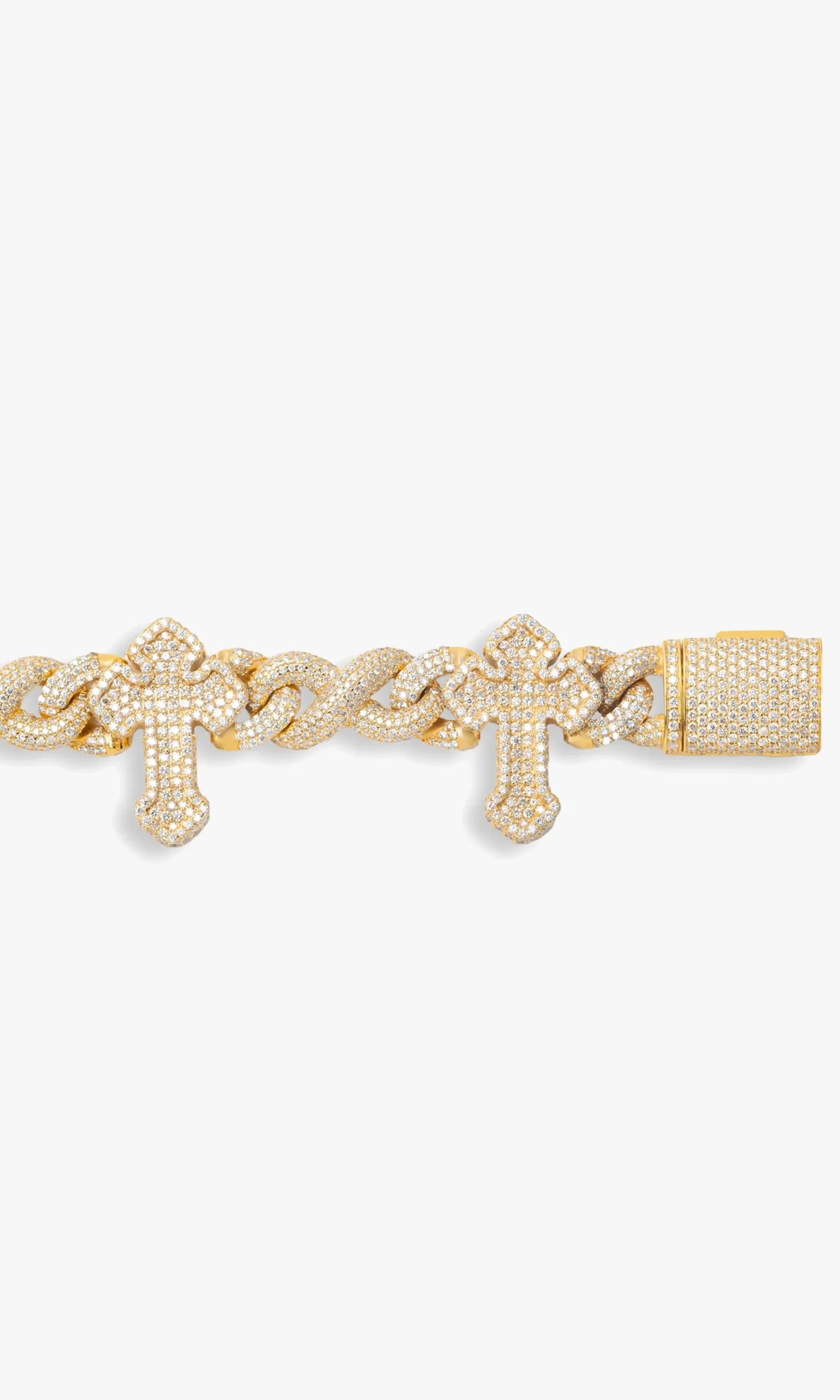 Infinity Cross Bracelet With Diamonds