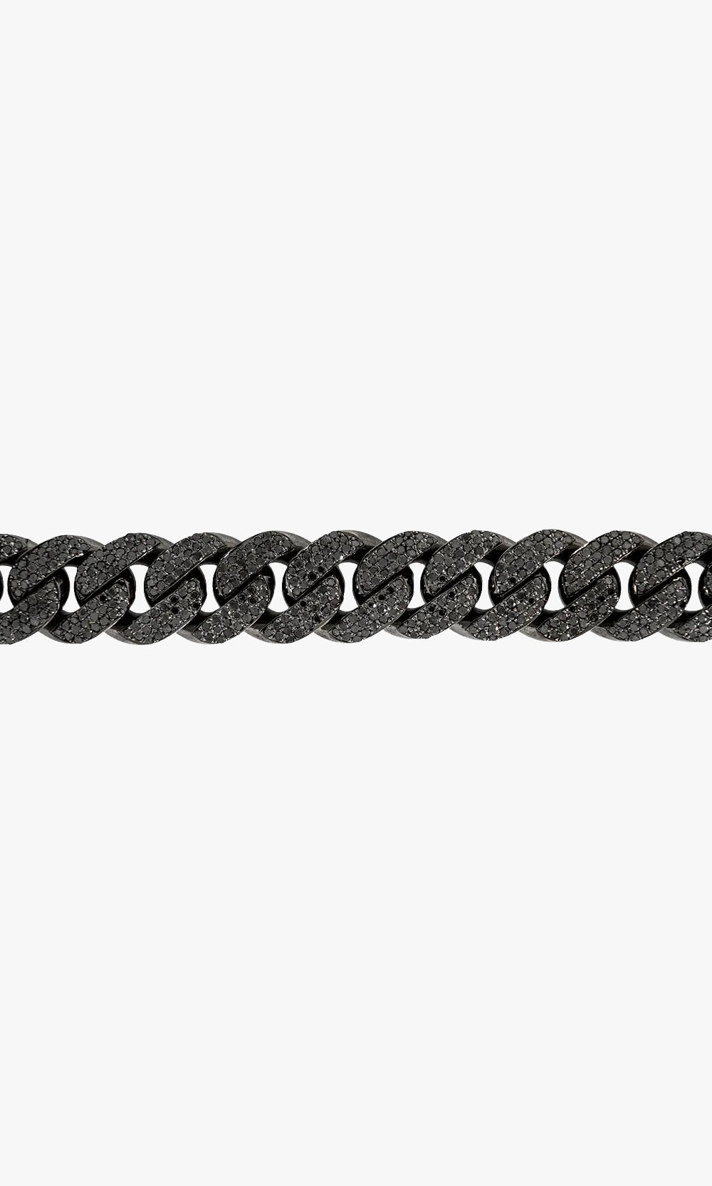 Black Diamond Cuban link Bracelet