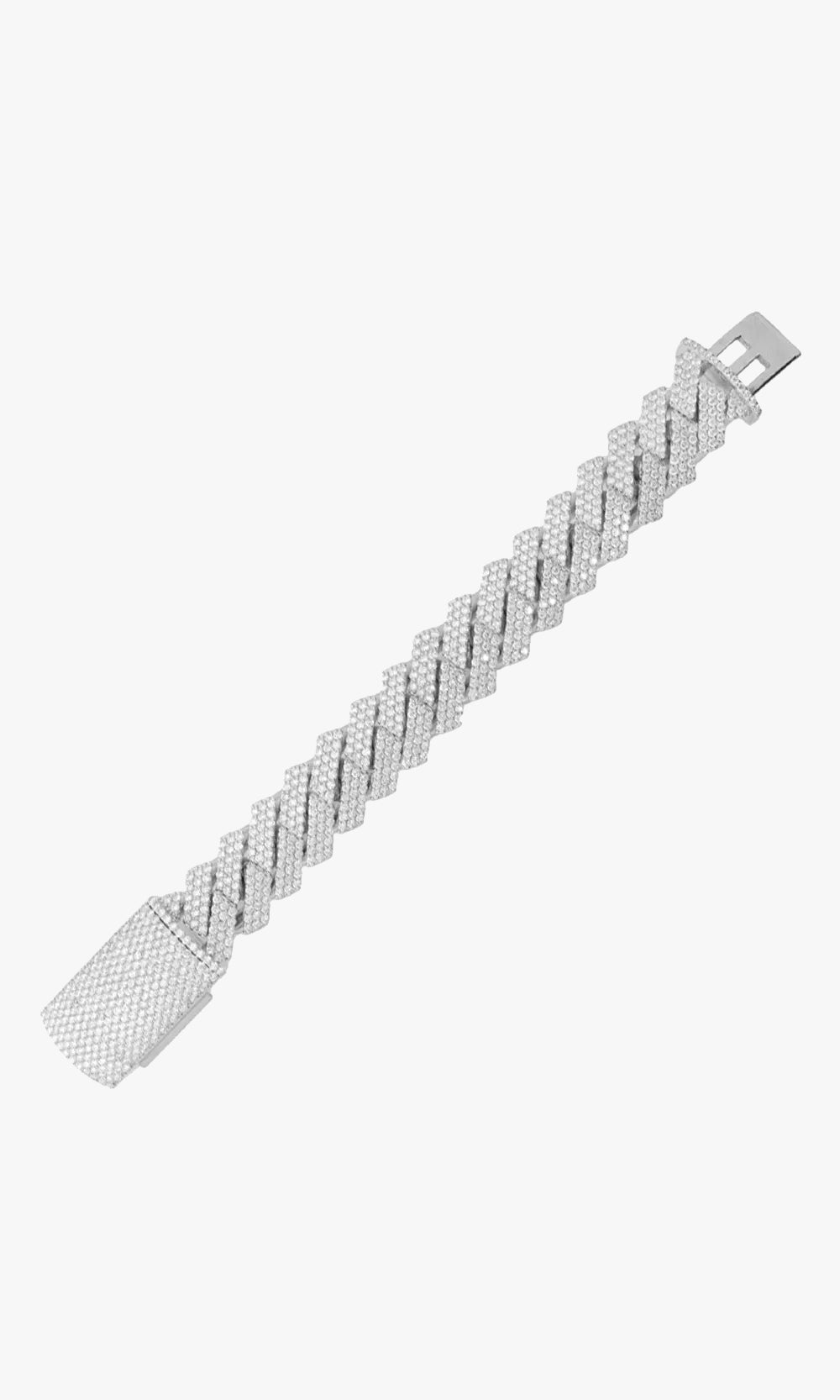 Iced Out Prong Cuban Bracelet