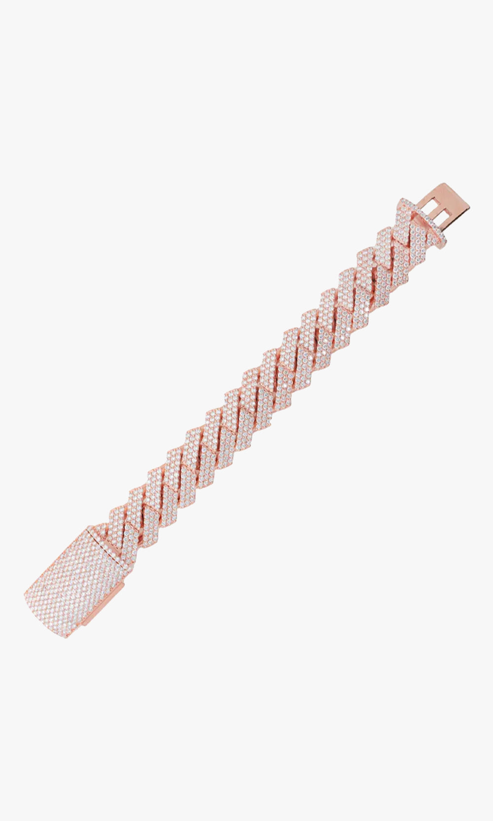 Iced Out Prong Cuban Bracelet