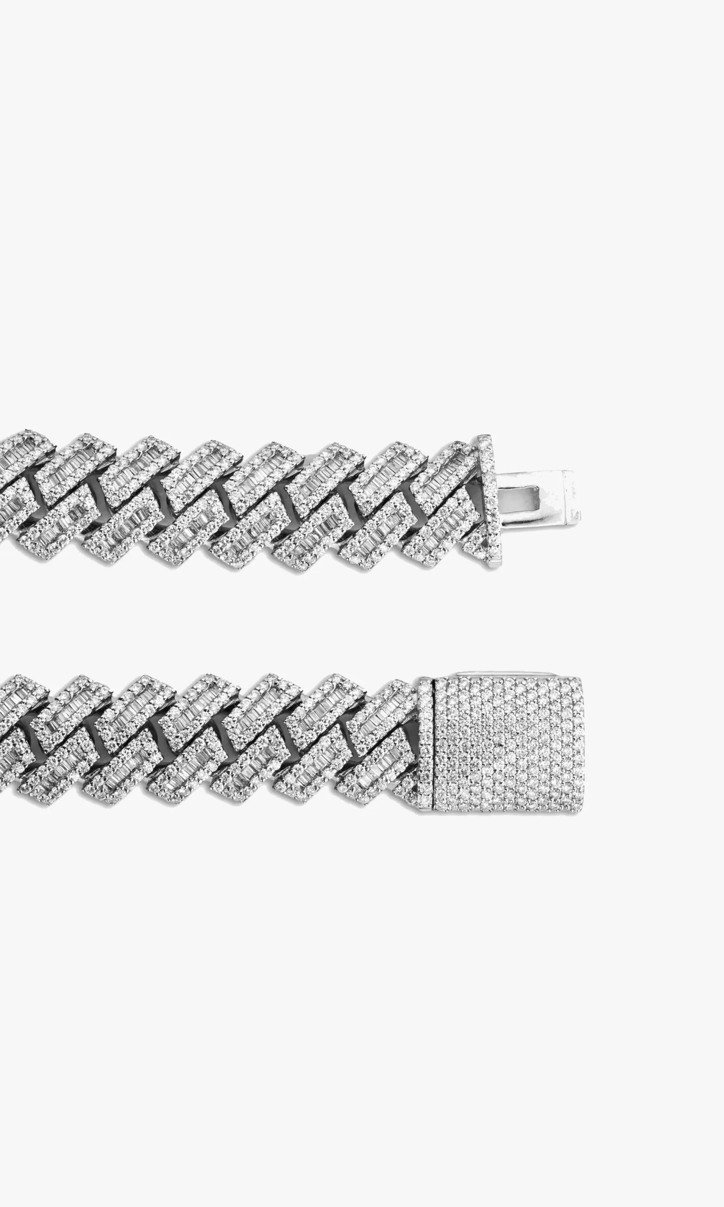Cuban Link Chain With Baguettes