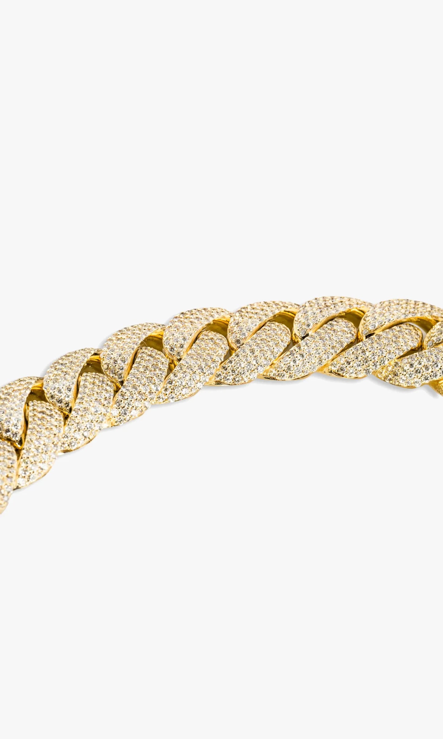 Cuban Link Chain With Diamonds