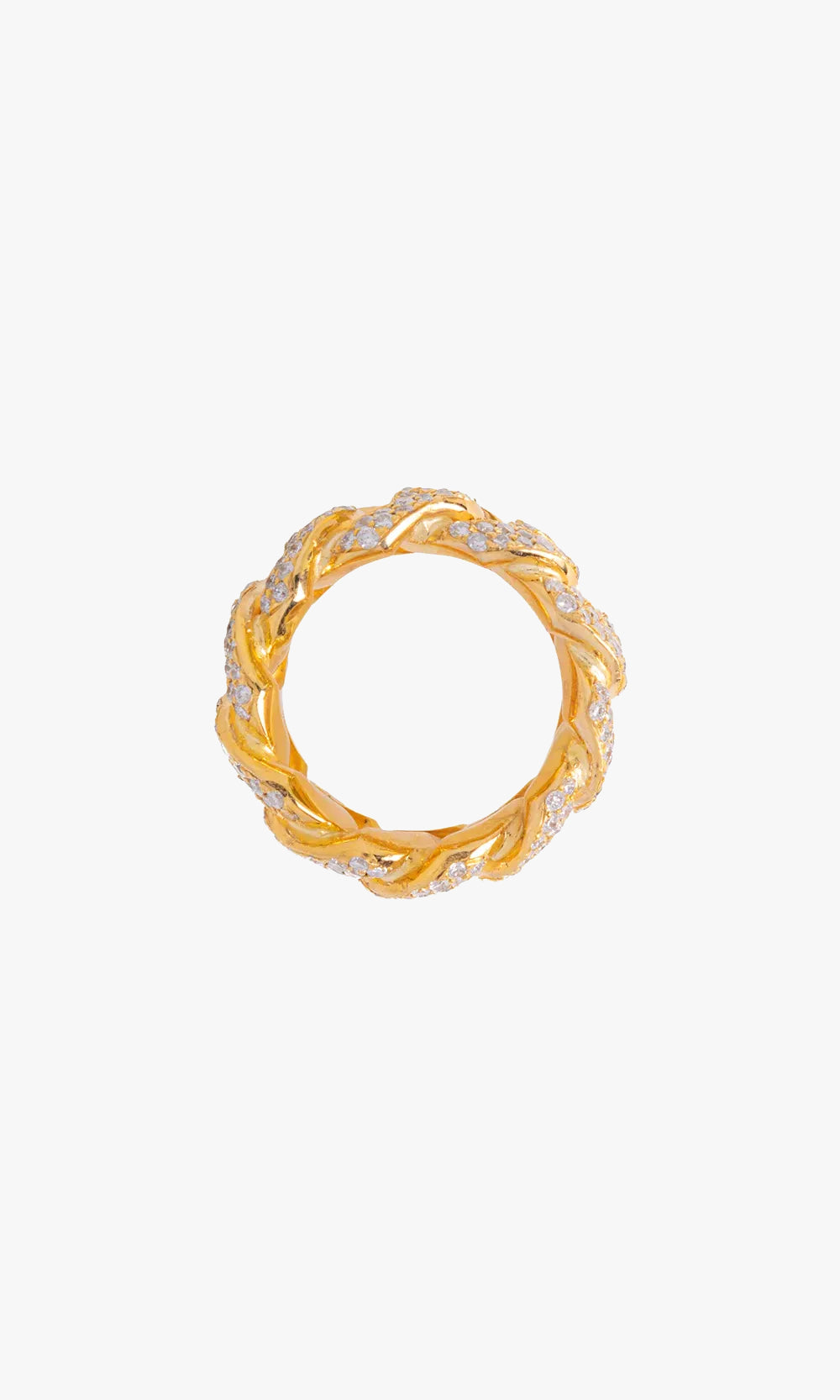 Cuban link Ring For Men With Diamonds
