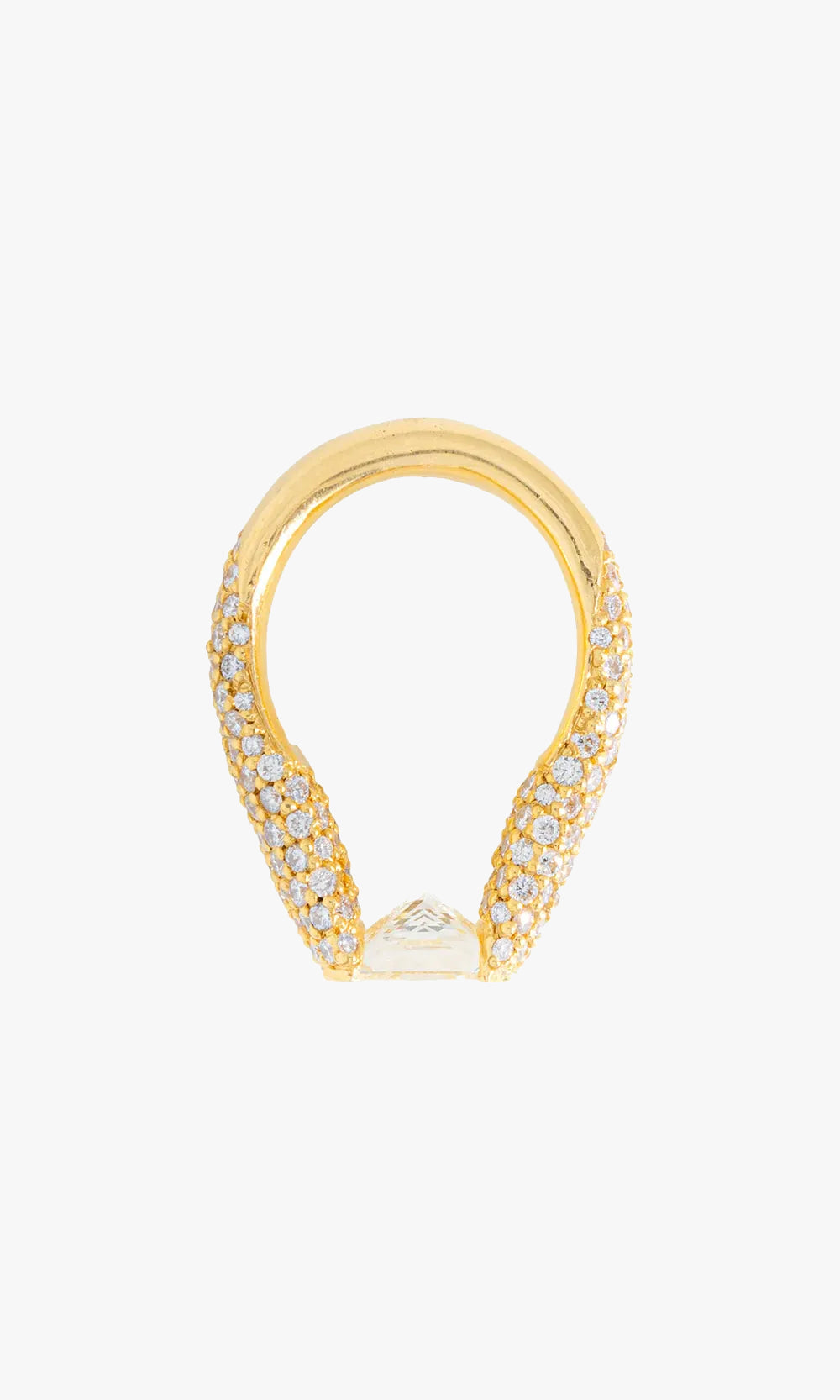 Center Stone Ring With Diamonds