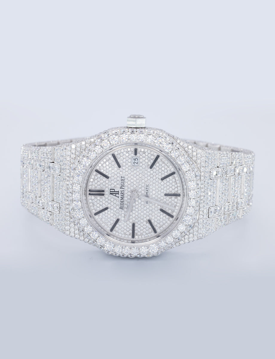 High Quality Best Price New Fashion D Color VVS Moissanite Diamond Stainless Steel Mechanical Iced out Wrist Watches For Man