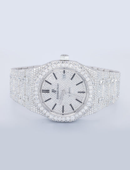 High Quality Best Price New Fashion D Color VVS Moissanite Diamond Stainless Steel Mechanical Iced out Wrist Watches For Man