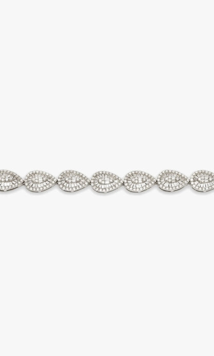 Bracelet With Diamonds And Baguettes