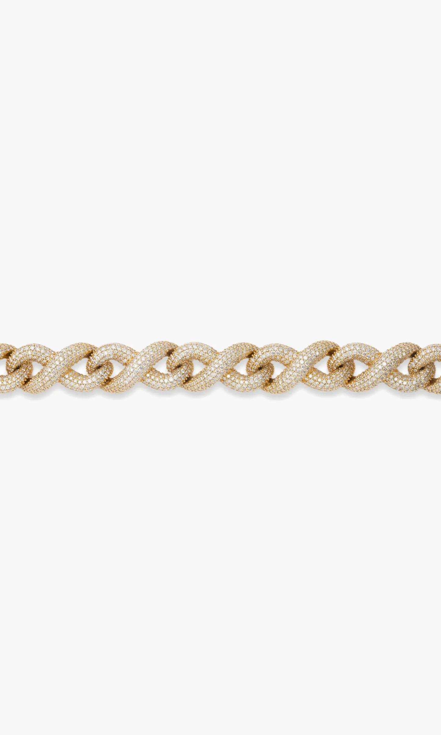 Infinity Link Bracelet With Diamonds