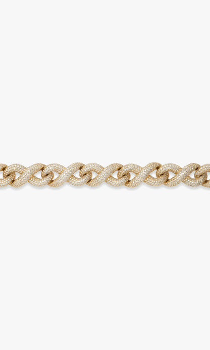 Infinity Link Bracelet With Diamonds