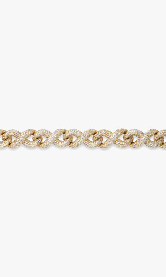 Infinity Link Bracelet With Diamonds