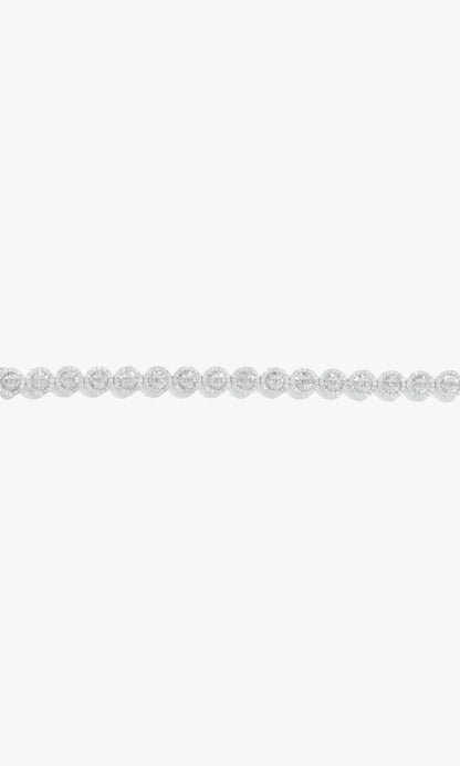 Circle Bracelet With Diamonds And Baguettes