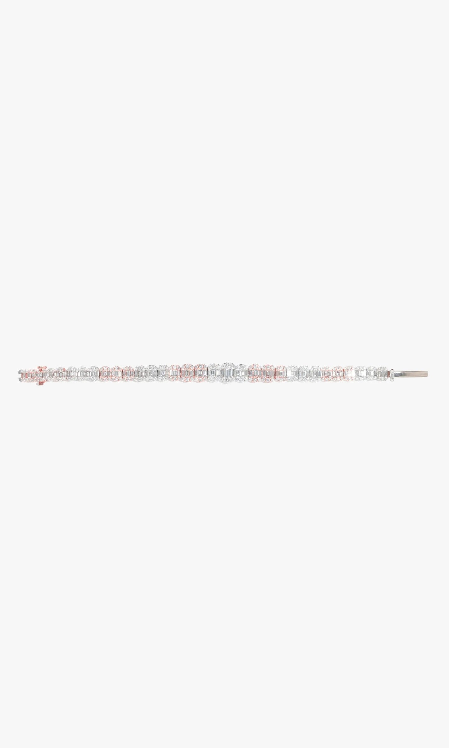 Bracelet With Diamonds And Baguettes