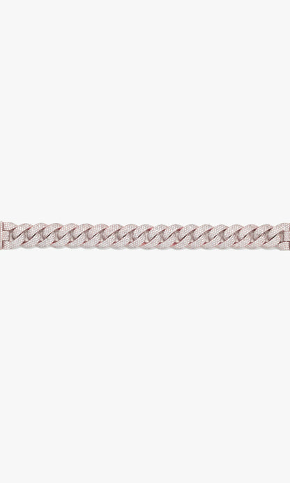 Cuban Link Bracelet With Diamond’s