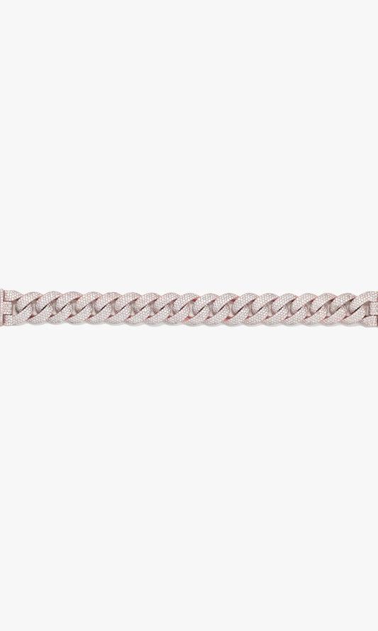 Cuban Link Bracelet With Diamond’s