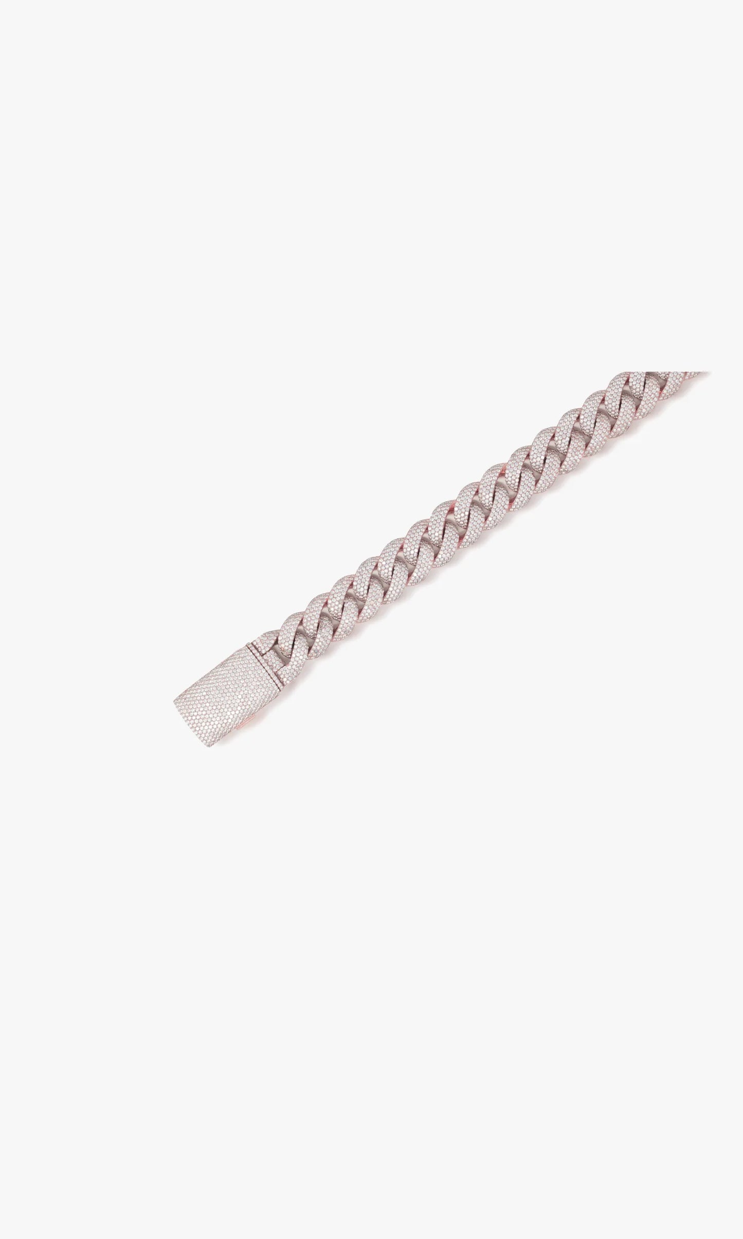 Cuban Link Bracelet With Diamond’s