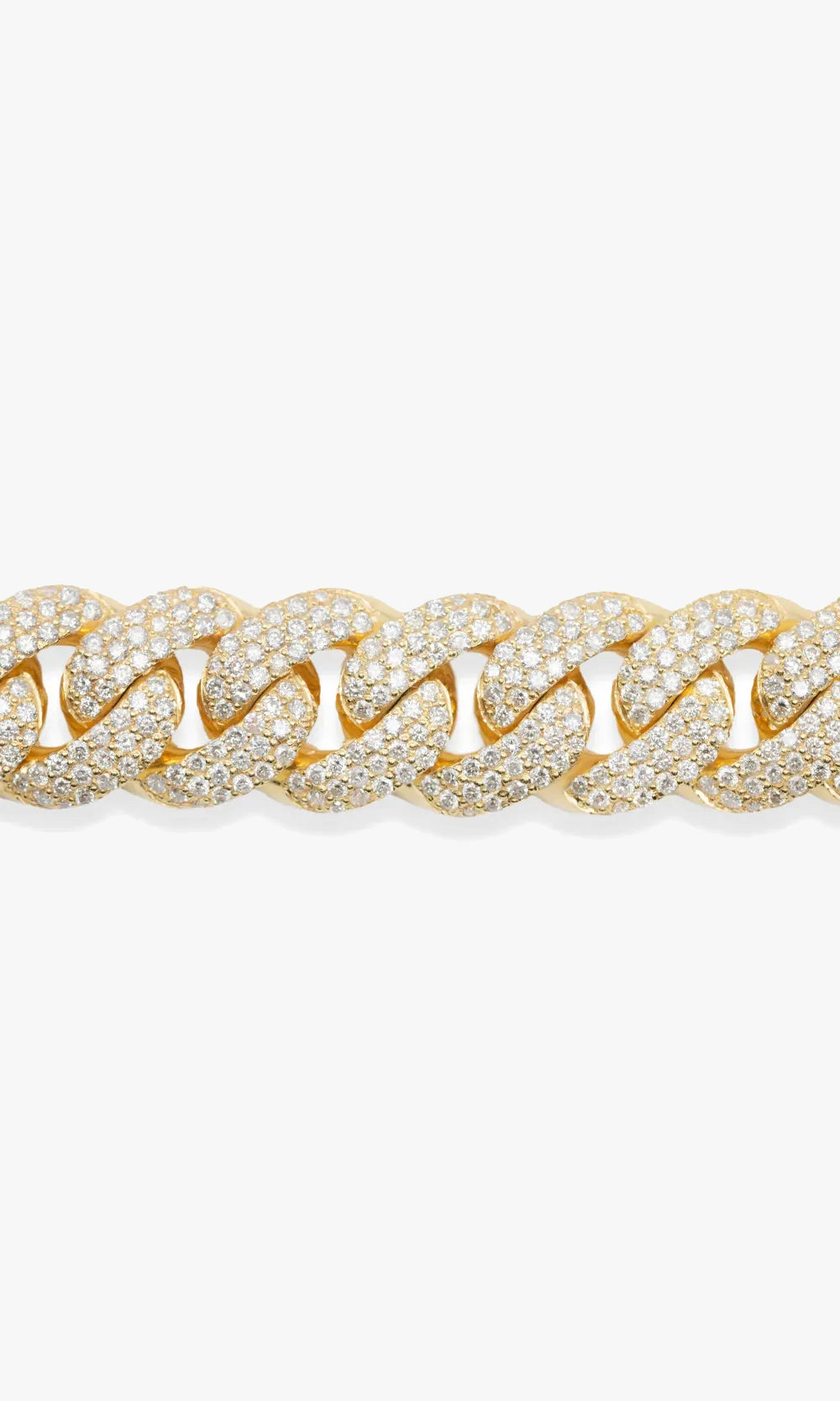 Cuban Link Bracelet With Diamonds