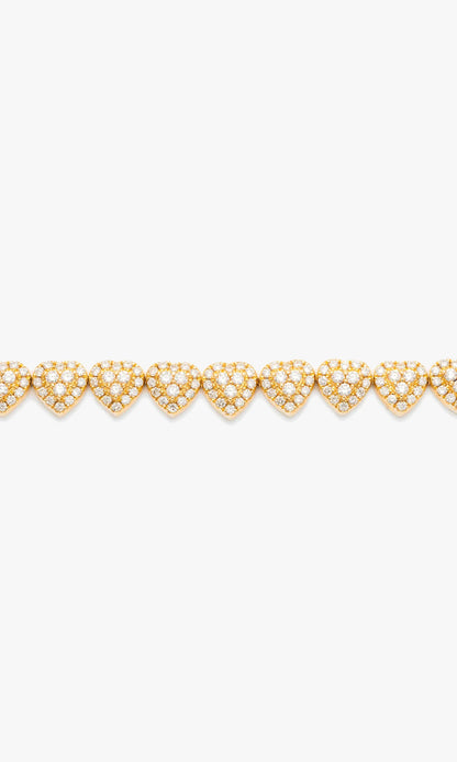 Heart Bracelet With Diamonds