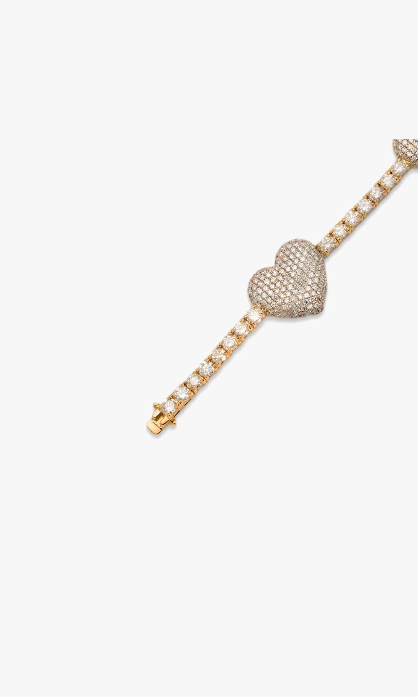 Tennis Bracelet With Hearts