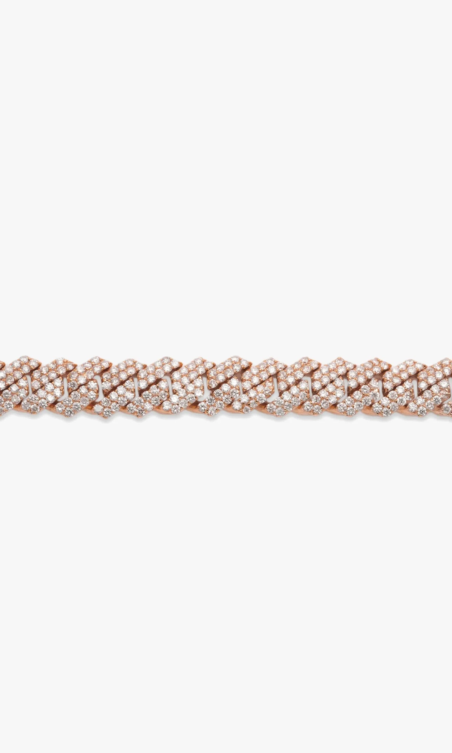 Cuban Link Bracelet With Diamonds