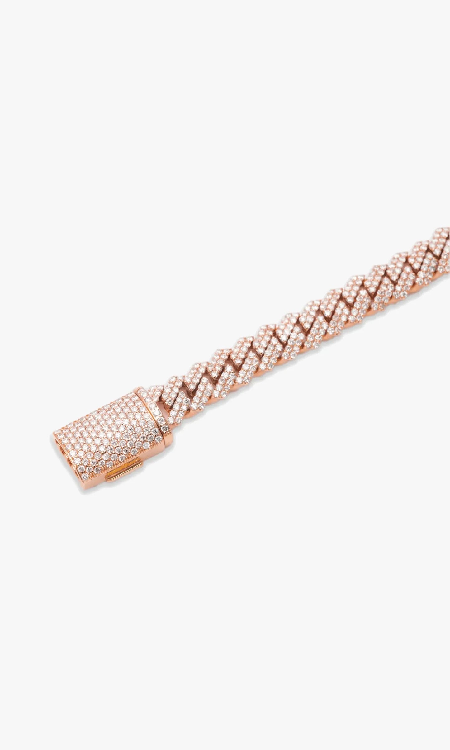 Cuban Link Bracelet With Diamonds