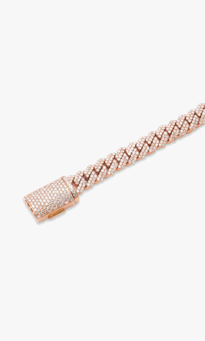 Cuban Link Bracelet With Diamonds