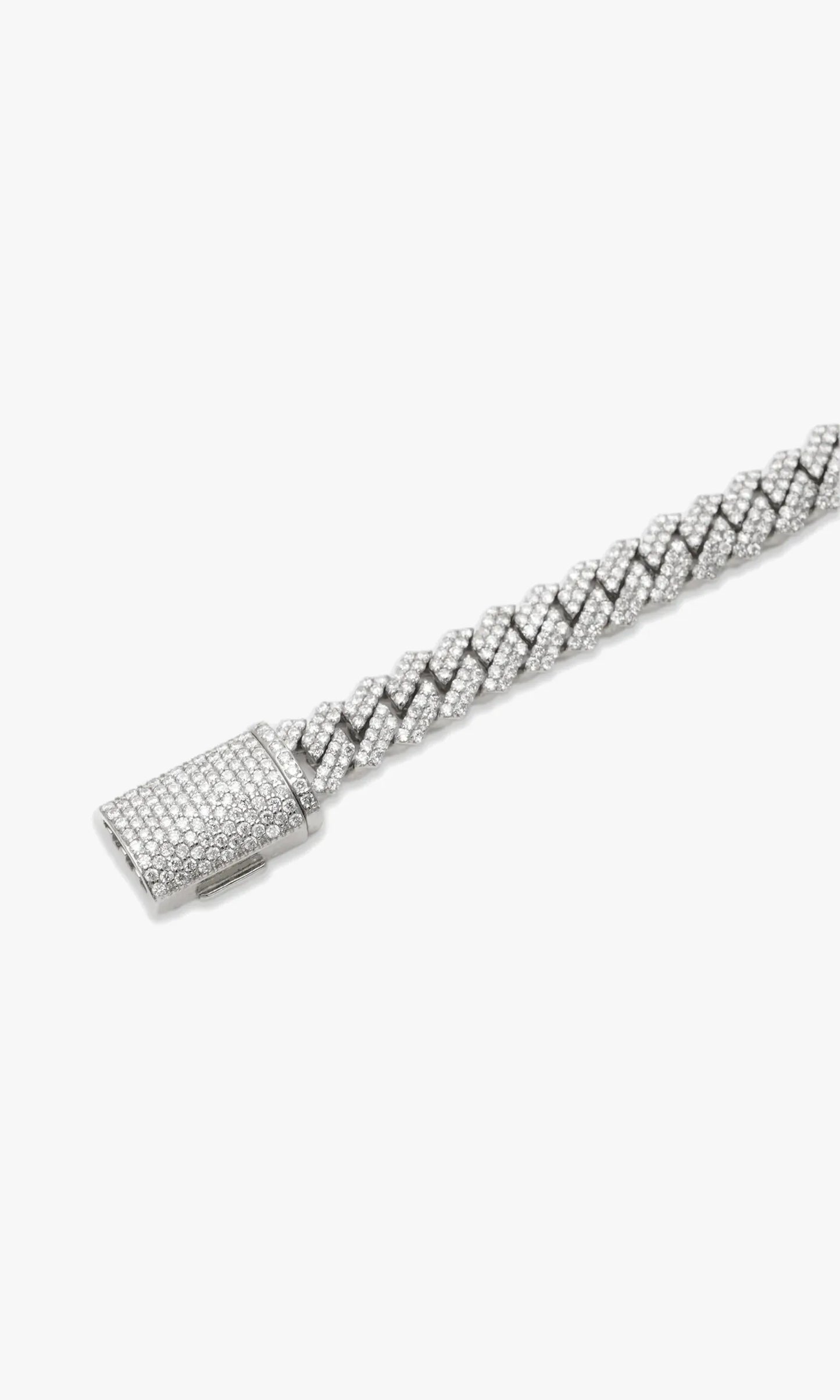 Cuban Link Bracelet With Diamonds
