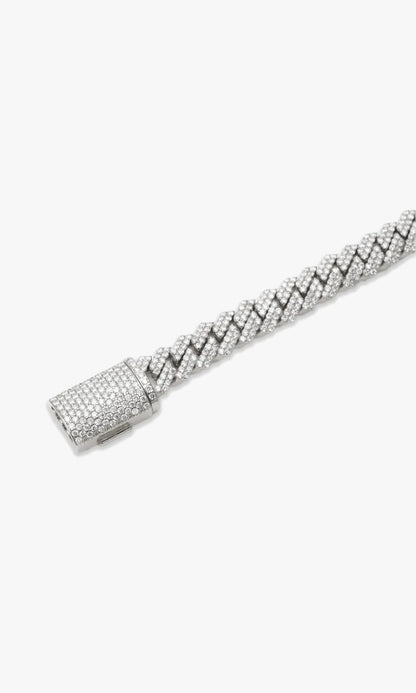 Cuban Link Bracelet With Diamonds