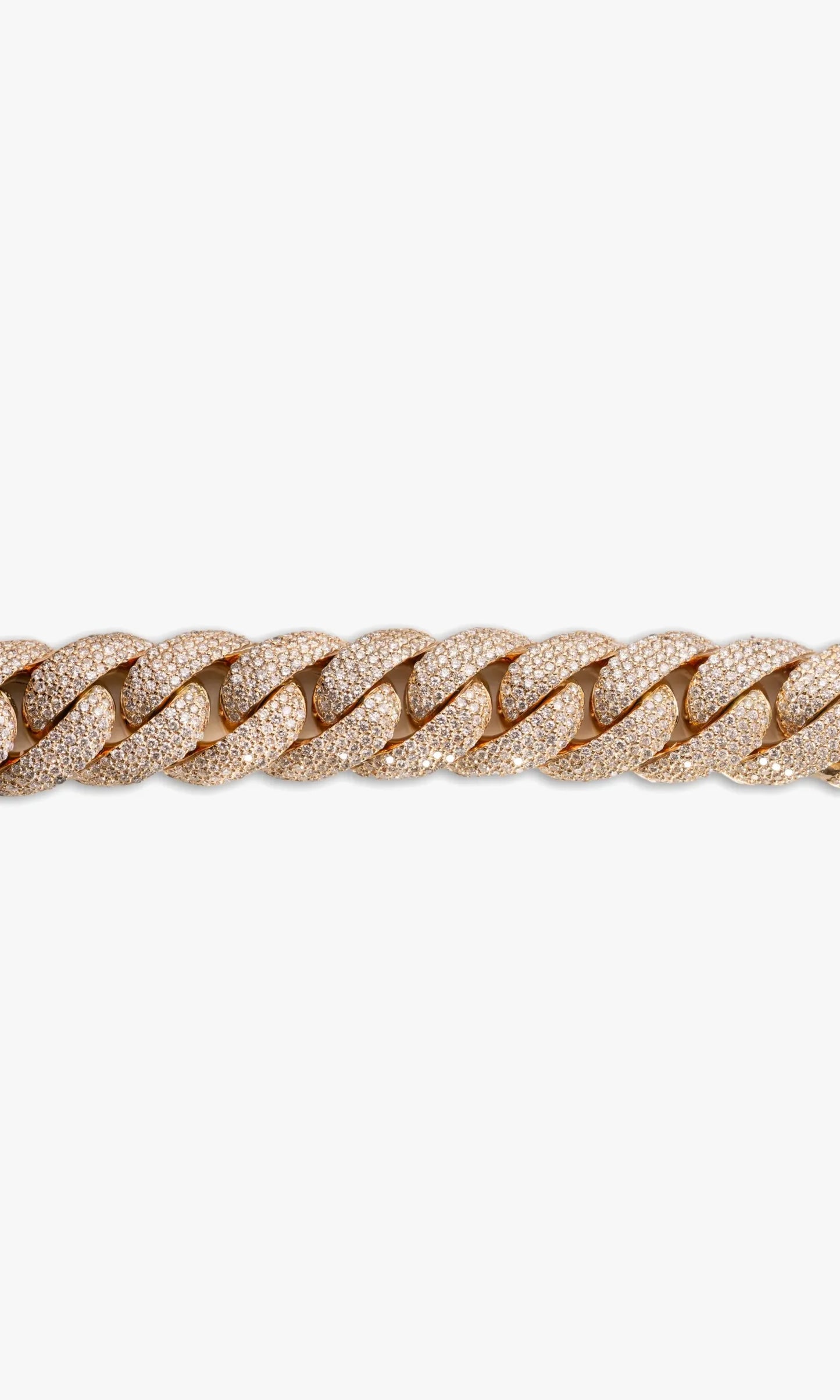 Cuban Link Bracelet With Diamonds