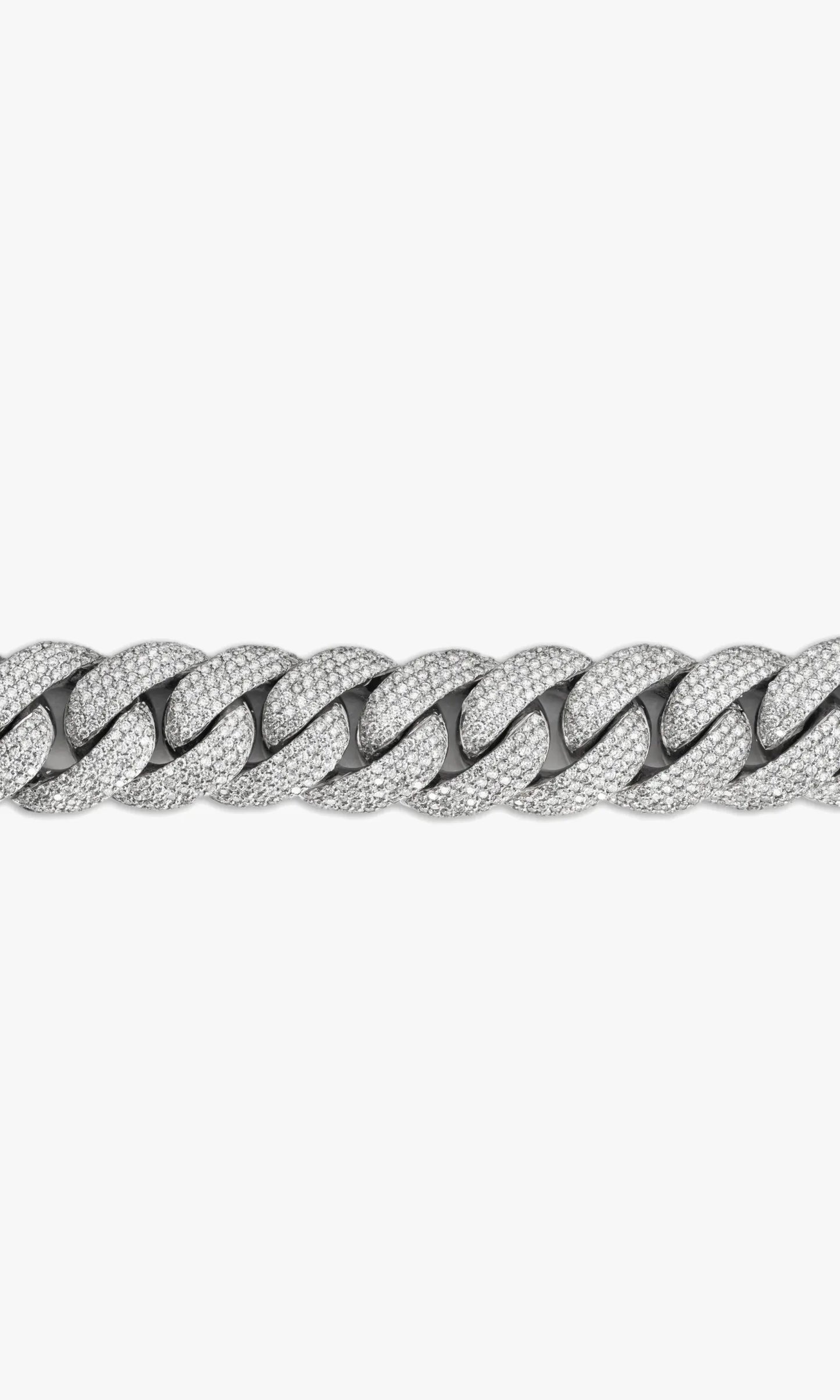 Cuban Link Bracelet With Diamonds