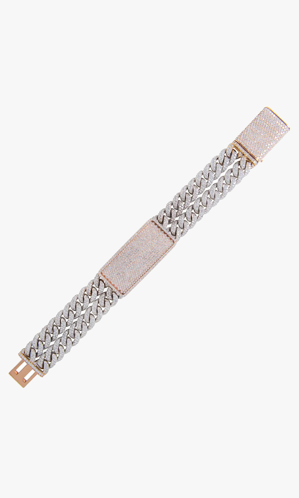 Diamond Cuban link ID Bracelet