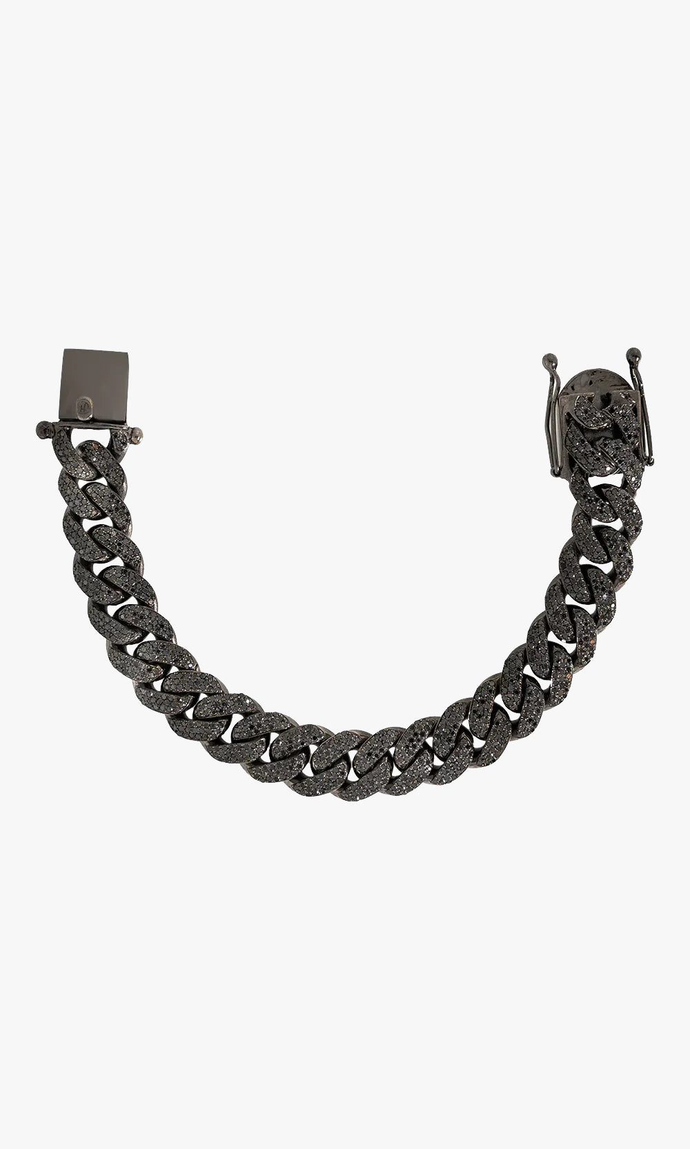 Black Diamond Cuban link Bracelet