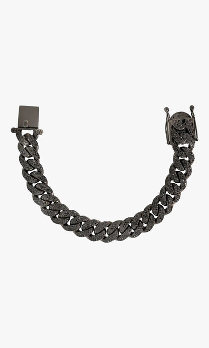 Black Diamond Cuban link Bracelet