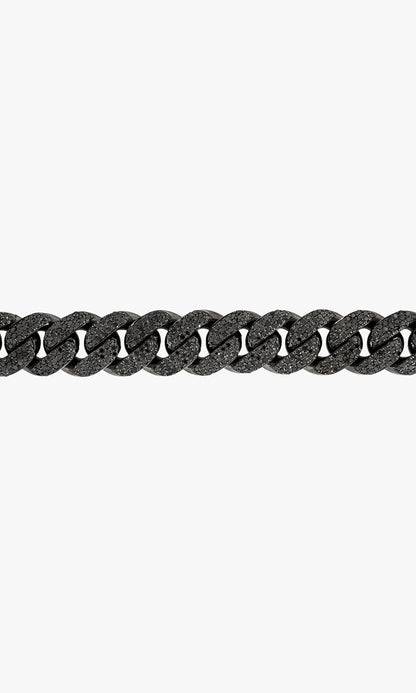 Black Diamond Cuban link Bracelet