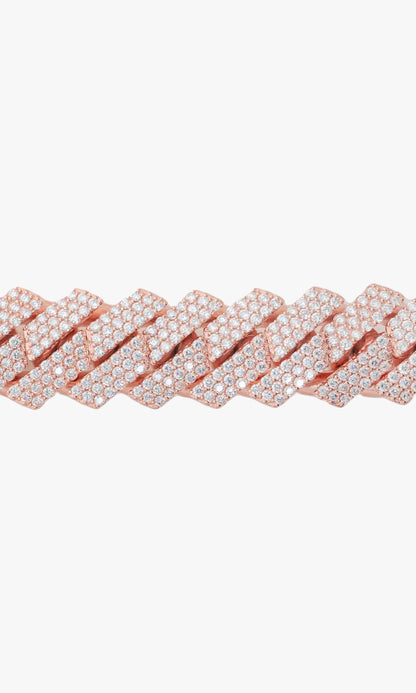 Iced Out Prong Cuban Bracelet