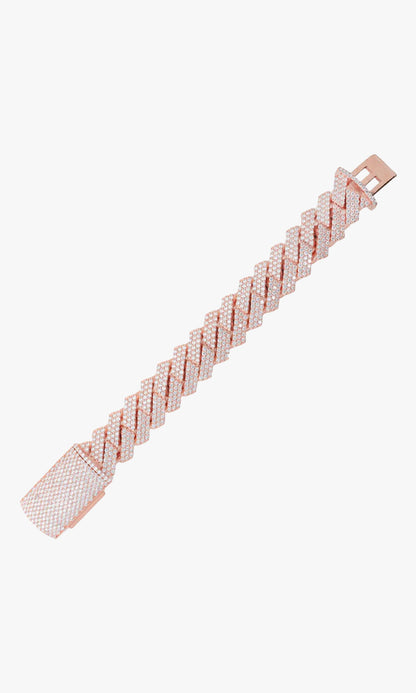 Iced Out Prong Cuban Bracelet