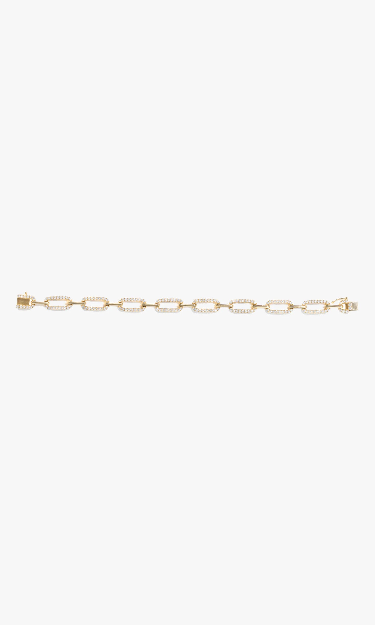 Paper Clip Bracelet With Diamond’s