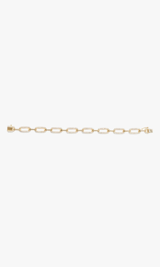 Paper Clip Bracelet With Diamond’s