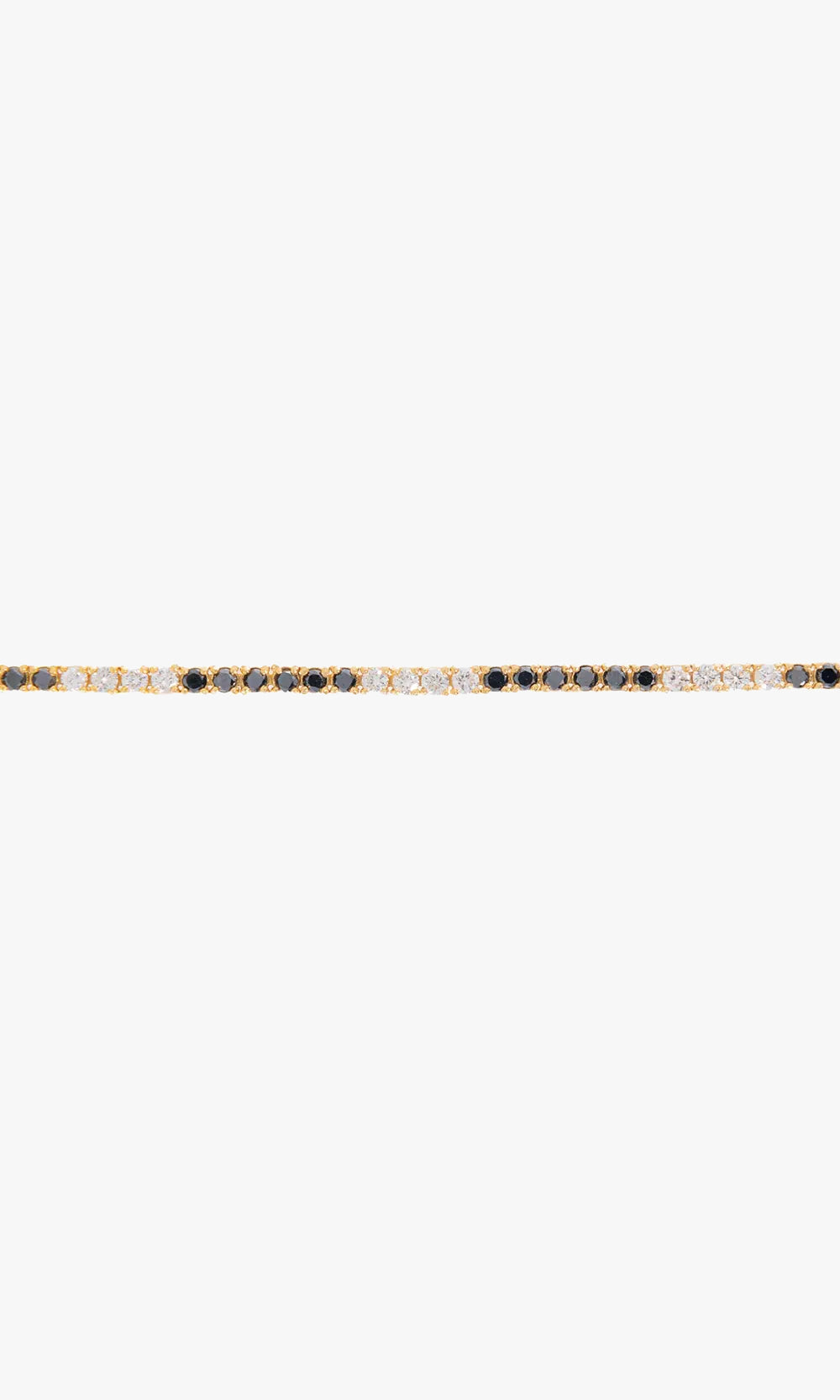 Black & White Diamond Tennis Bracelet