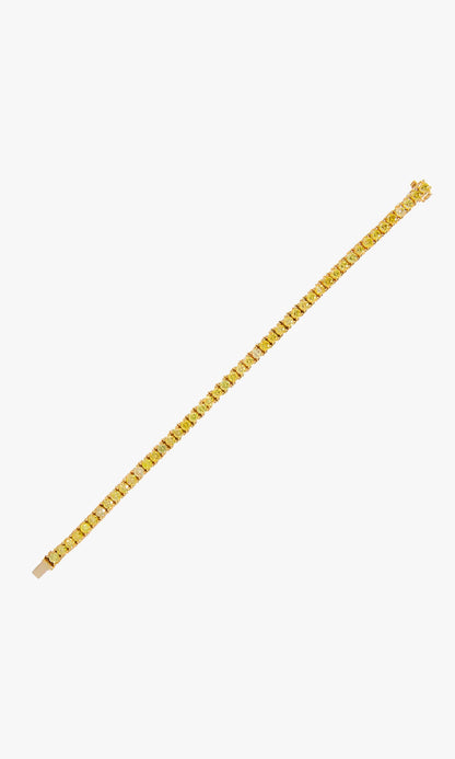 Yellow Diamond Tennis Bracelet