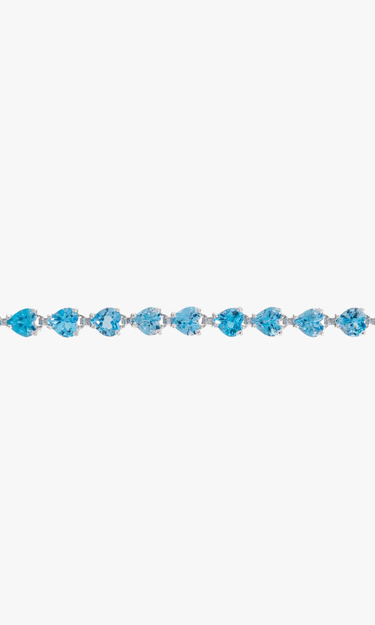 Blue Sapphire Tennis Bracelet