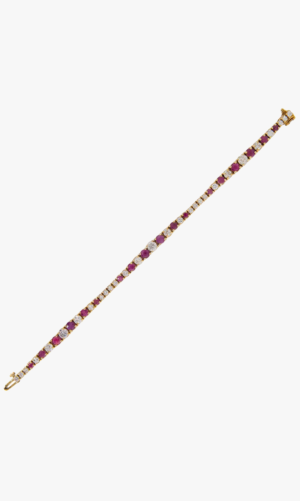 Ruby & Diamond Tennis Bracelet