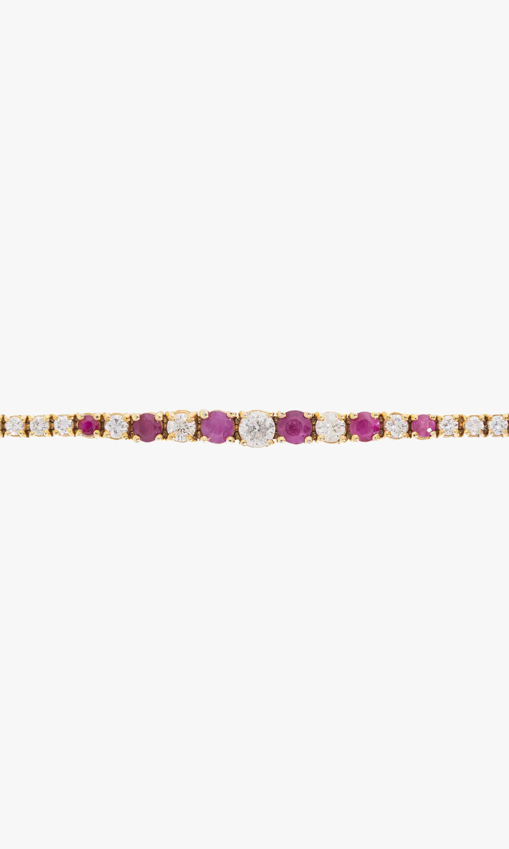 Ruby & Diamond Tennis Bracelet