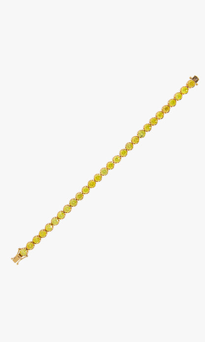 Yellow Diamond Tennis Bracelet