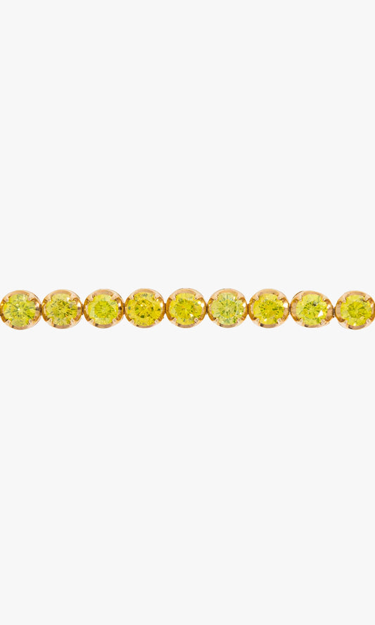 Yellow Diamond Tennis Bracelet