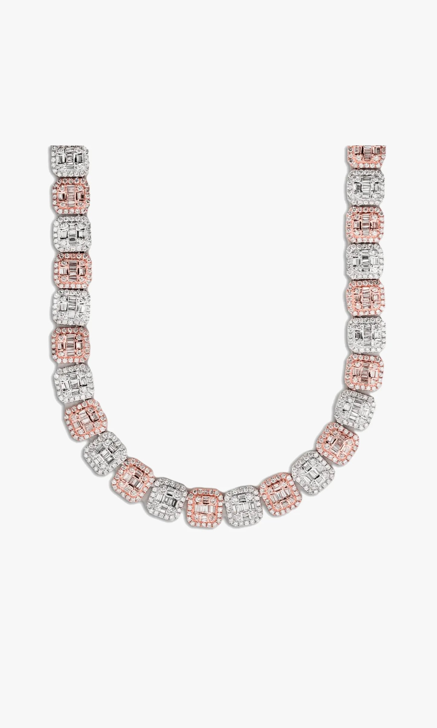 Two Tone Baguette Chain