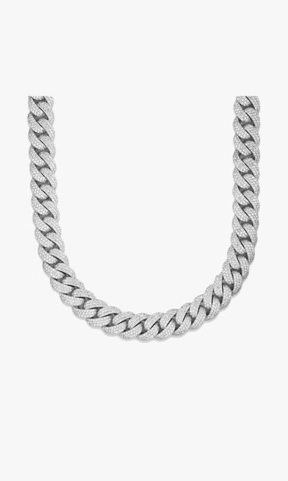 Cuban Link Chain With Diamonds