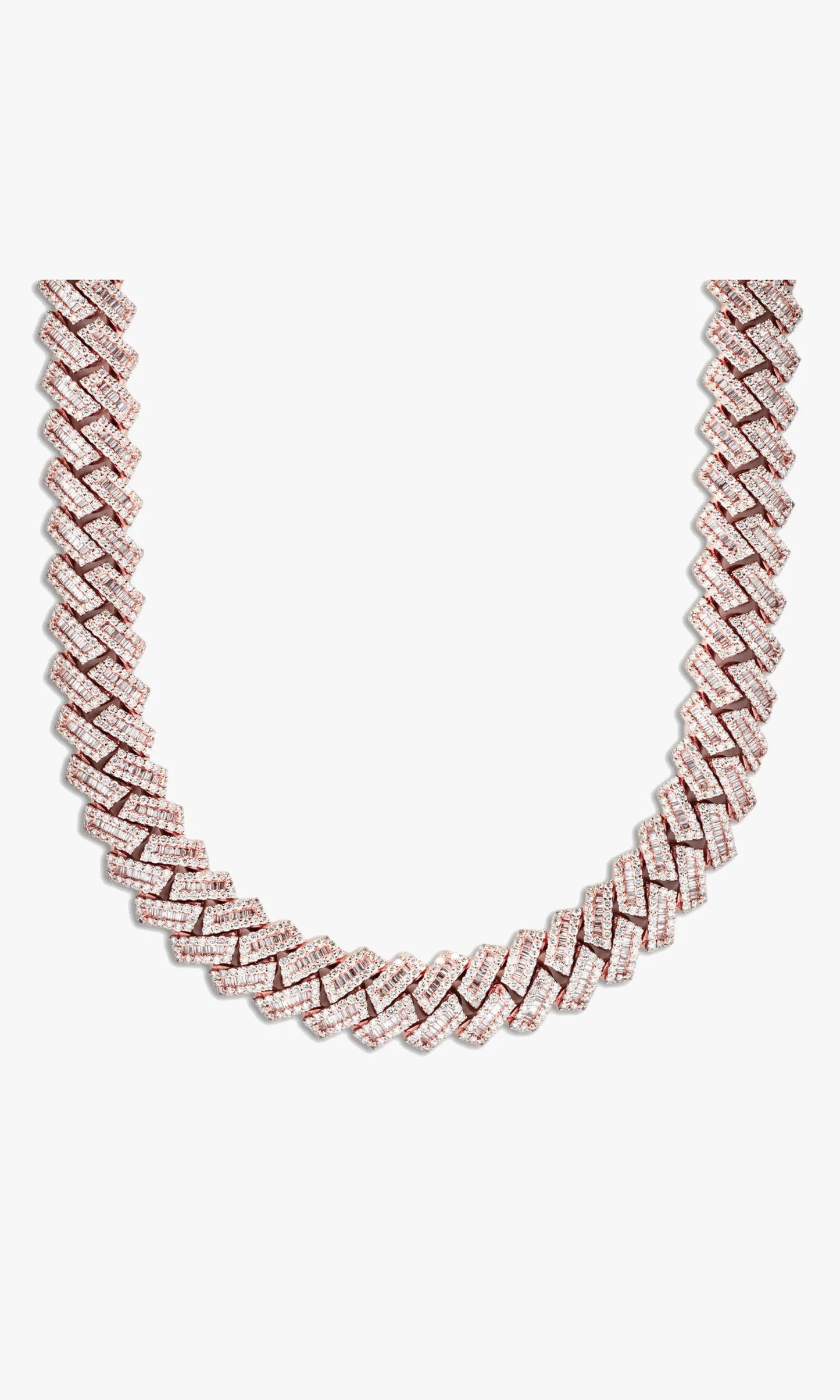 Cuban Link Chain With Baguettes