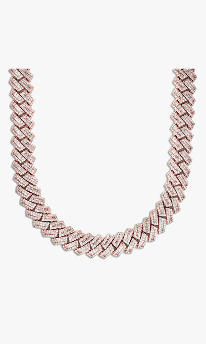 Cuban Link Chain With Baguettes